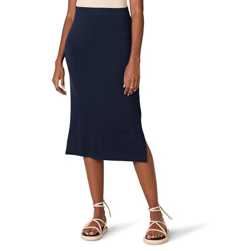 Women's Pull-On Knit Midi Skirt (Available in Plus Size)