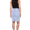 Women??s Ease into Comfort Pull-On Stretch Denim Skirt ?C Soft Jean Fabric, Flattering Slim Fit, All-Day Comfort