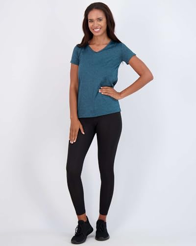 5 Pack Women??s Short Sleeve V-Neck Workout T-Shirts ?C Athletic Gym Fitness Pilates Plus Size Active Tees