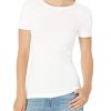 Women's Slim-Fit Short-Sleeve Crewneck T-Shirt, Pack of 2