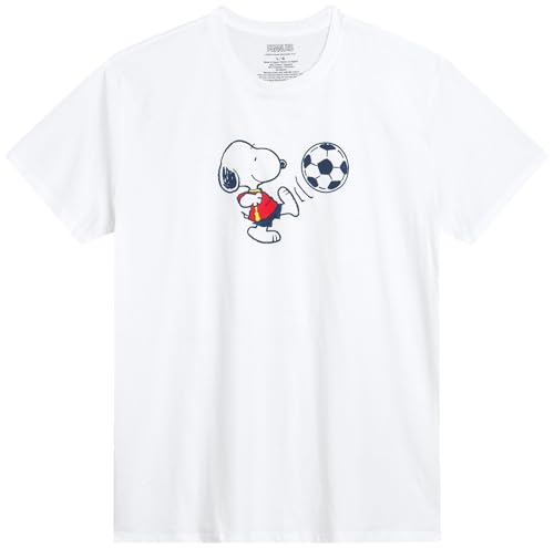 Snoopy Womens and Mens Graphic T-Shirts - Snoopy All Over Print Crewneck Short Sleeve Unisex Tshirts for Adults