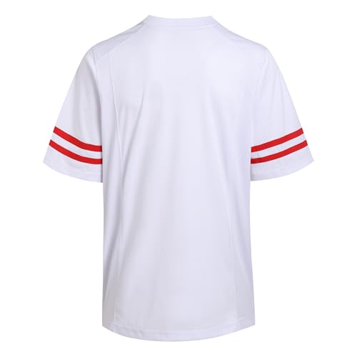 DEHANER Blank Football Jerseys for Men Unisex Workout Fitness Shirts Sports Uniform Casual Outfits