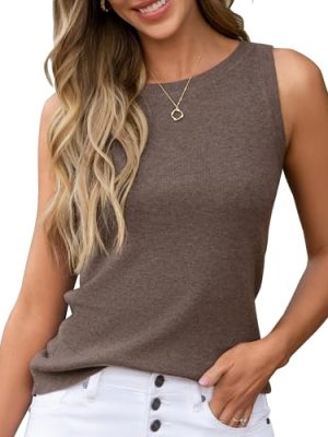Women's Wool Blend Sweaters Non See Through All-Season Business Casual Tank 2025