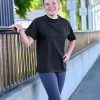 Women Cotton T-Shirts Oversized Crewneck Short Sleeve Summer Casual Tops Unisex Adult