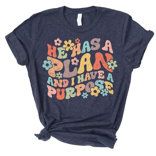 | He Has a Plan | Christian T-Shirts for Women | Faith-Based Apparel | Christian Gifts
