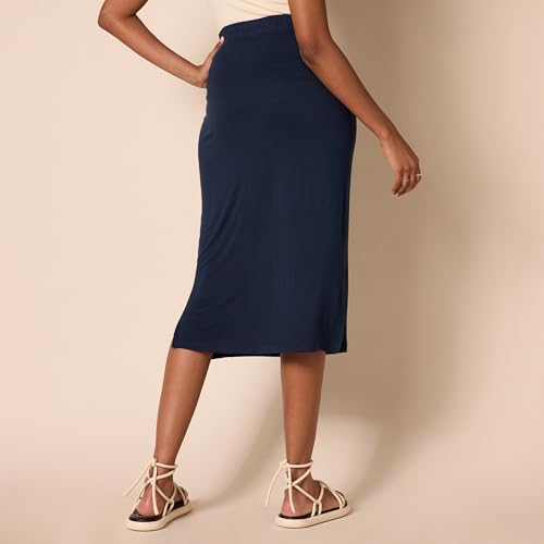 Women's Pull-On Knit Midi Skirt (Available in Plus Size)
