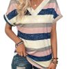 41CXSU0sS-L.jpg 2PCS T Shirts Short Sleeve V Neck Tees Womens Fashion Tops Trendy Soft 2025 Casual Summer Spring Outfits Clothes