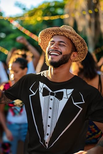 Tuxedo T-Shirt Classic Party Tee Funny Concert Festival Costume Shirt