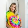 Tie Dye T-Shirts for Men and Women - Unisex Short Sleeve Tie-Dye T Shirts for Adults