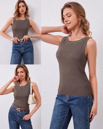 41H-rzqNB4L.jpg Women's Wool Blend Sweaters Non See Through All-Season Business Casual Tank 2025