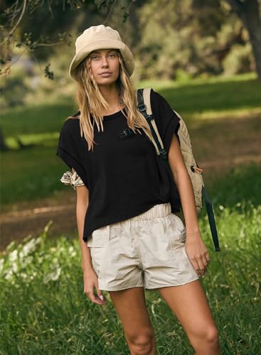 Women Short Sleeve Workout Shirts Open Back Tops Casual Yoga Y2k Athletic Gym Slouchy Crop Running Tees