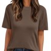 Spring Sweater Short Sleeve Shirts for Women Work Tops Business Casual Summer Dressy Outfits Professional Clothes