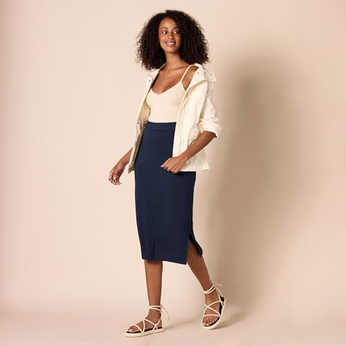 Women's Pull-On Knit Midi Skirt (Available in Plus Size)