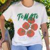 Tomato Shirt Womens Men Letter Fruit Graphic Tees Cottagecore Clothing Fruit Vegetable Garden Picnic Short Sleeve T Shirt