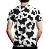 Casual Cow Print T-Shirt Short Sleeve Fun Cow Graphic T-Shirts for Men Women