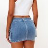 41L7NrTvzL.jpg High Stretchy Cargo Skirt for Women, Low Waist Y2k Mini Skirt Cute Denim Skirt with Pockets