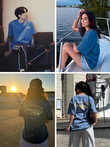 Mens Oversized T Shirts Graphic Tees Print Crew Neck Cotton Tops Streetwear Casual Shirt