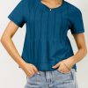 Womens Babydoll Tops Short Sleeve Peplum Pleated Summer T-Shirts Casual Loose Fit Flowy Tshirts 2025