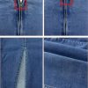 Women??s Denim Pencil Skirt High Waisted Knee Length Side Split Hem Stretch Jean Skirts for Women