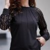 Womens Lace Short/Long Sleeve Tops Fall Dressy Casual Blouses Business Work Shirts Fashion Clothe Trendy Outfits