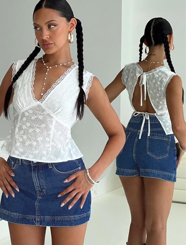41SMf7h5qlL.jpg Jean Skorts for Woman 2025 Trendy High Waisted Y2k Mini Skirt Stretchy Denim Shorts Skort Country Concert Outfits