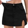 41T07rPLV8L.jpg 2025 Womens Casual Mid/High Waisted Denim Shorts Summer Stretchy Ripped Jean Shorts for Women