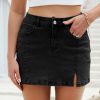 41TsE-0OPzL.jpg 2025 Womens Casual Mid/High Waisted Denim Shorts Summer Stretchy Ripped Jean Shorts for Women