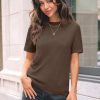 Spring Sweater Short Sleeve Shirts for Women Work Tops Business Casual Summer Dressy Outfits Professional Clothes