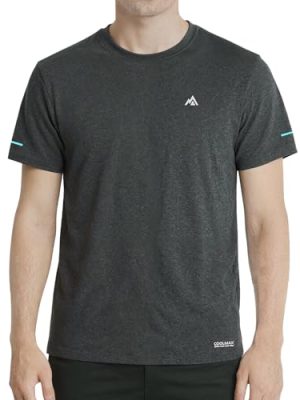 Ultra Soft Bamboo Viscose T-Shirts Coolmax Cooling Lightweight Workout Mositure Wicking Casual Crew Neck Tee