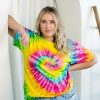 Tie Dye T-Shirts for Men and Women - Unisex Short Sleeve Tie-Dye T Shirts for Adults