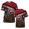 Men's American State T-Shirts 3D Printed Novelty Graphic Short Sleeve Shirts Casual Crew Neck Tees Unisex Fashion Tops