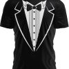 Tuxedo T-Shirt Classic Party Tee Funny Concert Festival Costume Shirt