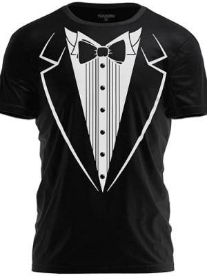 Tuxedo T-Shirt Classic Party Tee Funny Concert Festival Costume Shirt