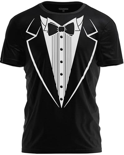 Tuxedo T-Shirt Classic Party Tee Funny Concert Festival Costume Shirt