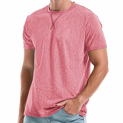 Men's T-Shirts - Premium Cotton Crew Neck Tees S - 4XL