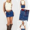 Jean Skorts for Woman 2025 Trendy High Waisted Y2k Mini Skirt Stretchy Denim Shorts Skort Country Concert Outfits