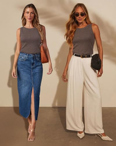 41gOSB0lZL.jpg Women's Wool Blend Sweaters Non See Through All-Season Business Casual Tank 2025