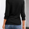 Womens 3/4 Length Sleeve Tops Fall Outfits Shirts Dressy Work Blouses Business Casual Fashion Spring Trendy Clothes