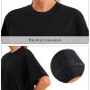 Women Cotton T-Shirts Oversized Crewneck Short Sleeve Summer Casual Tops Unisex Adult