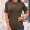 Spring Sweater Short Sleeve Shirts for Women Work Tops Business Casual Summer Dressy Outfits Professional Clothes