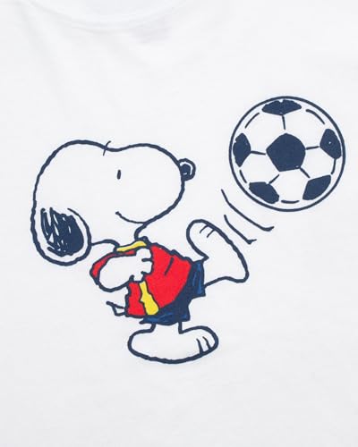 Snoopy Womens and Mens Graphic T-Shirts - Snoopy All Over Print Crewneck Short Sleeve Unisex Tshirts for Adults