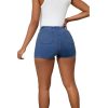 41kOKvzc6iL.jpg Women's Denim Skorts Stretchy Asymmetrical Jean Skirt Shorts