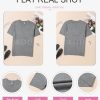 41kypeINd1L.jpg Womens Summer Tops Dressy Casual Crewneck Short Sleeve Shirts Solid Hollow Out Knit Loose Sweater Blouses