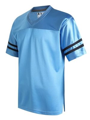 DEHANER Retro Classic Football Jerseys for Men Unisex Workout Dry-Fit Shirts Sports Uniforms Casual Tops