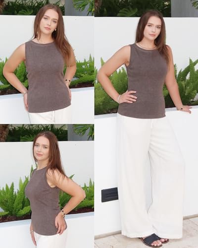 41p0r5tsjGL.jpg Women's Wool Blend Sweaters Non See Through All-Season Business Casual Tank 2025