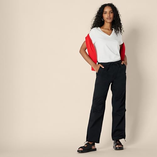 41qbKIPqphL.jpg Women's Regular Fit 100% Cotton V-Neck Short Sleeve T-Shirt, Multipacks