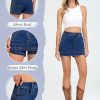 Jean Skorts for Woman 2025 Trendy High Waisted Y2k Mini Skirt Stretchy Denim Shorts Skort Country Concert Outfits