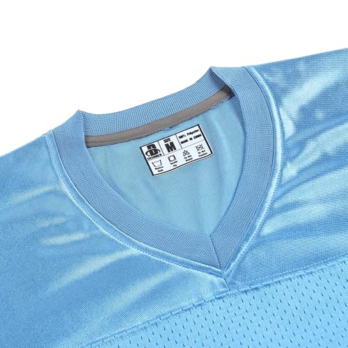 DEHANER Retro Classic Football Jerseys for Men Unisex Workout Dry-Fit Shirts Sports Uniforms Casual Tops