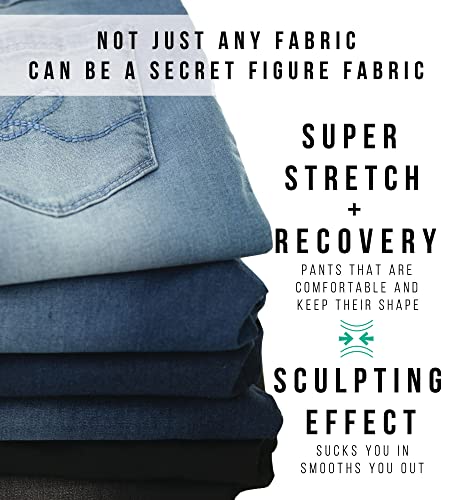 Women??s Ease into Comfort Pull-On Stretch Denim Skirt ?C Soft Jean Fabric, Flattering Slim Fit, All-Day Comfort