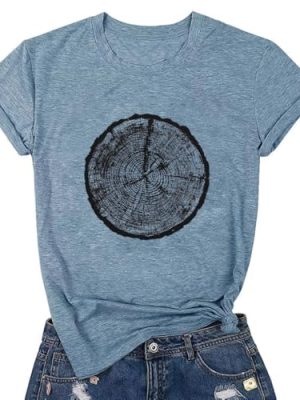 Funny Graphic Women Skinny Pine Tree Shirt Summer Hiking Camping Athletic Tees Nature Casual Comfy Clothes